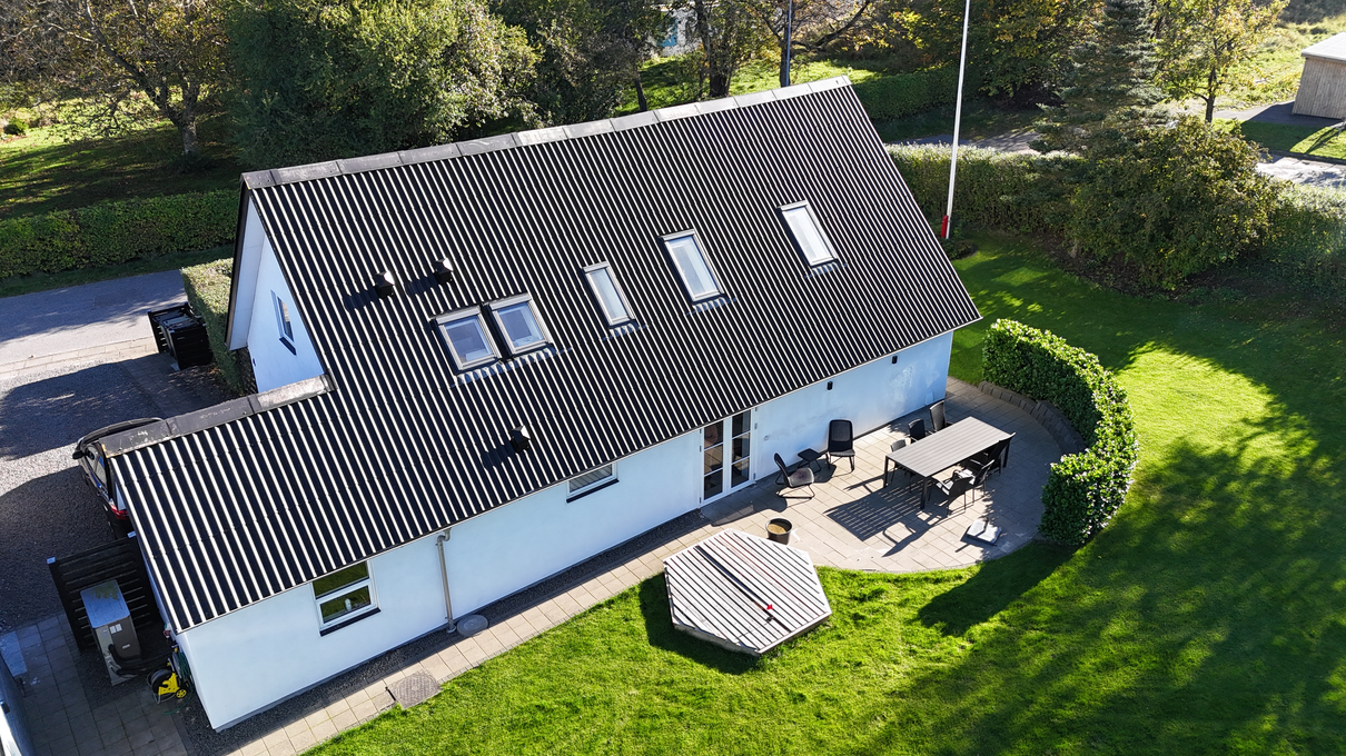 Dronefoto af ejendom i Randers